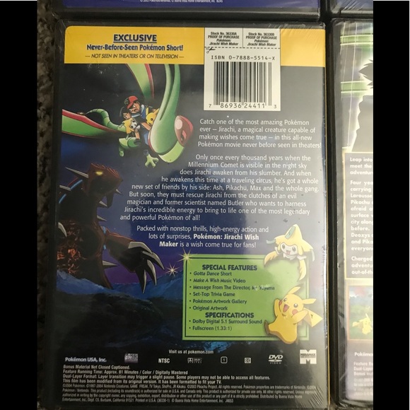 Pokémon 6 DVD Video Blowout. 4 NWT, sealed and one is a double set in EUC. - Picture 4 of 7